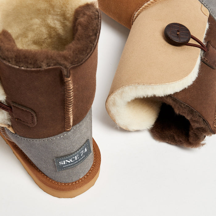 Women's Burleigh Button Tricolour Mid